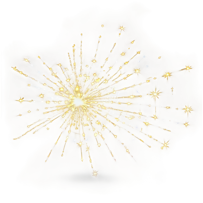 a white background with gold and blue stars