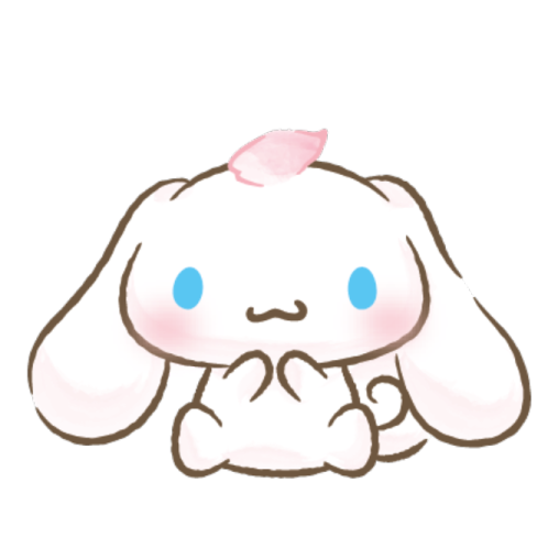 a drawing of a bunny with a pink bow on its head