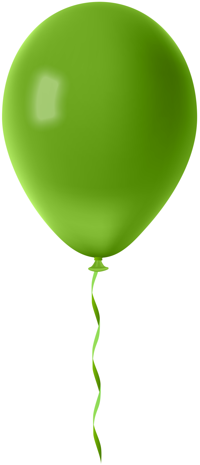the balloon is green