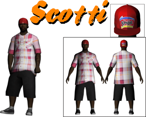 a man wearing a red hat and plaid shirt