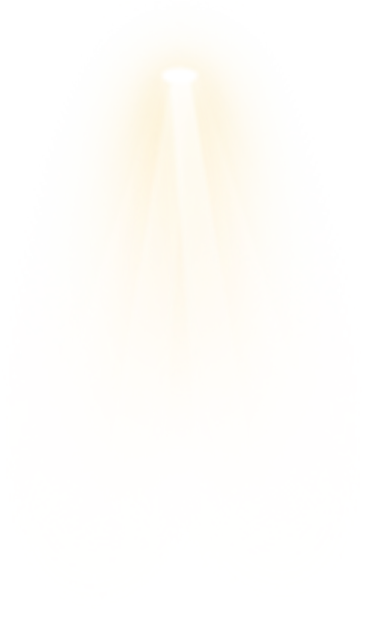 a white background with a light coming from the top