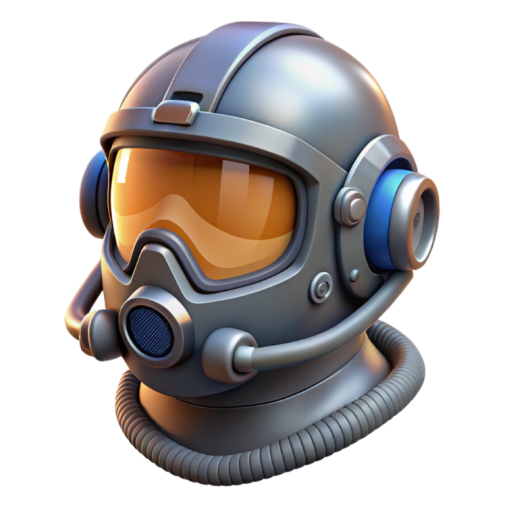 a helmet with goggles on it