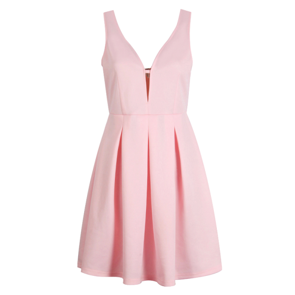 a pink dress on a white background