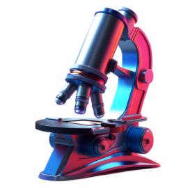 an image of a microscope on a white background