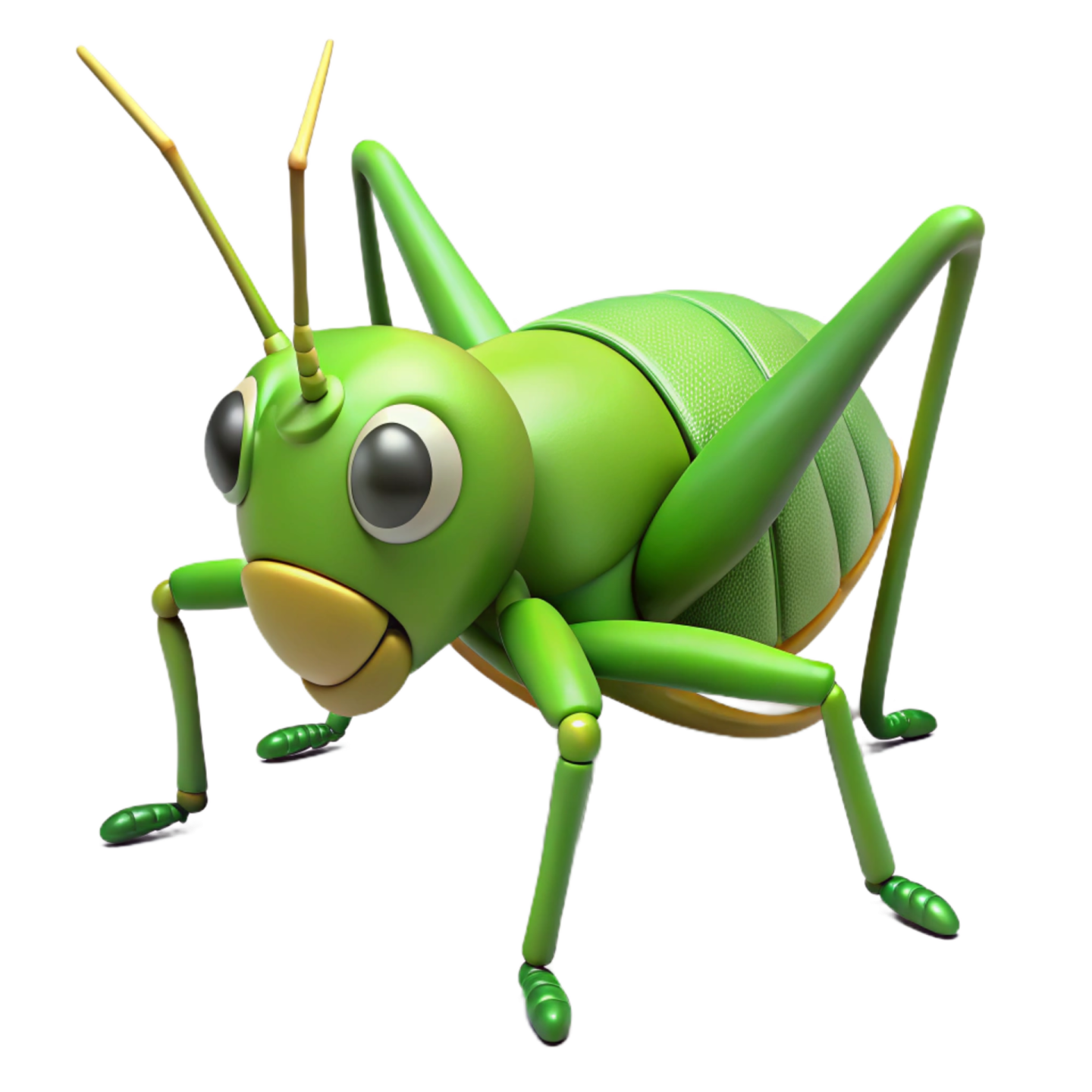 a green grasshopper insect