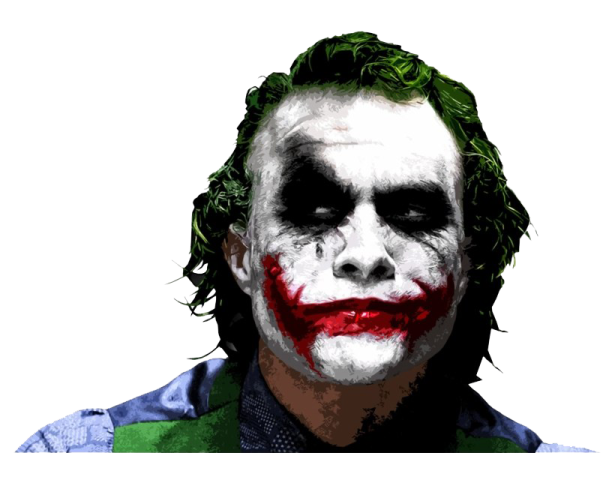 a close up of the joker's face
