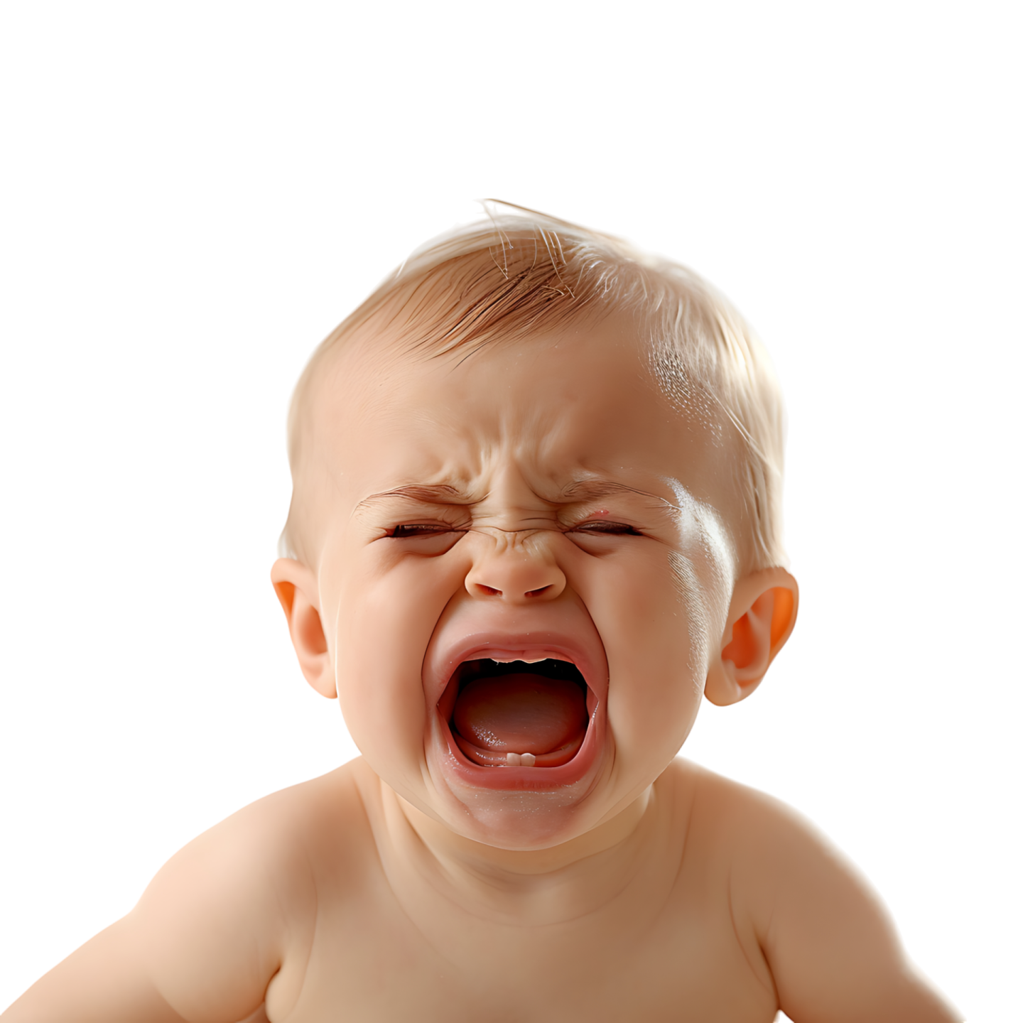 the baby is crying