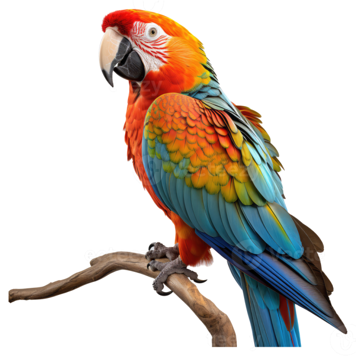 a colorful parrot perched on a branch