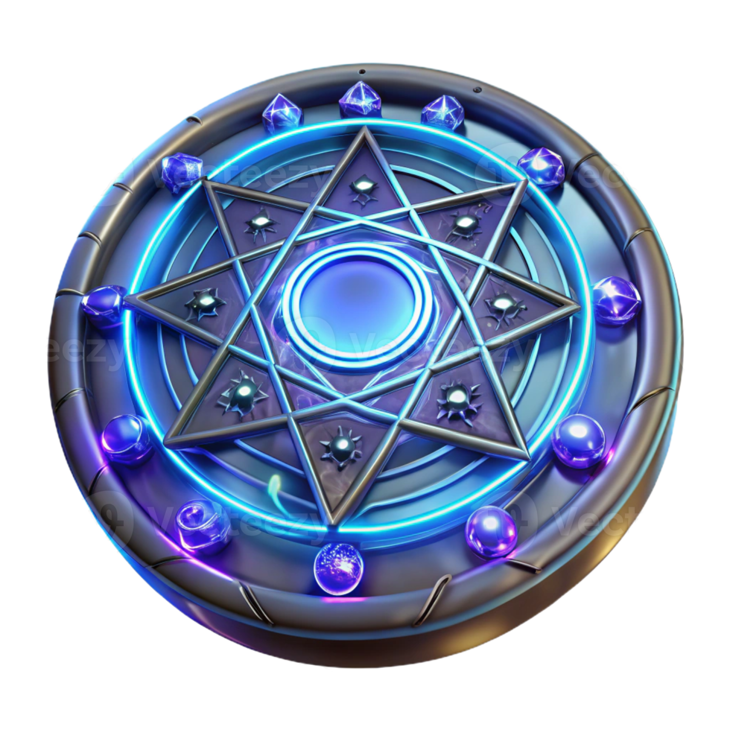 an image of a blue and purple glowing orb
