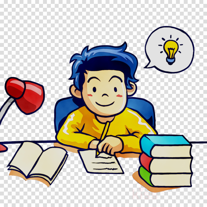a person sitting at a desk with books and a lamp