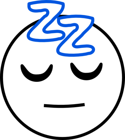 a smiley face with a sad expression
