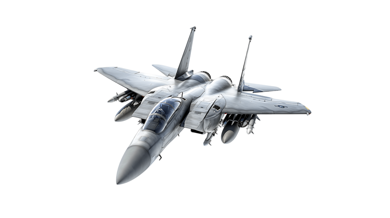 a fighter jet is flying in the air