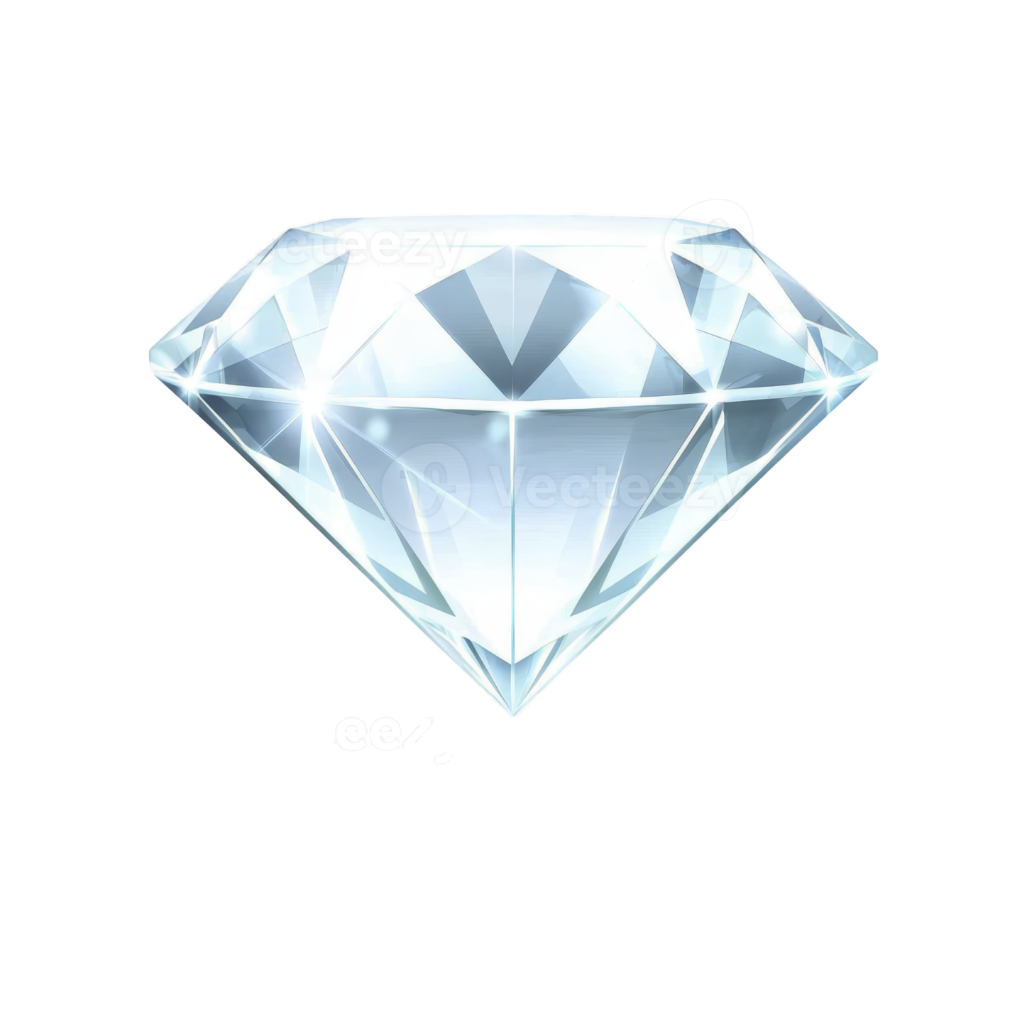 a diamond on a white background