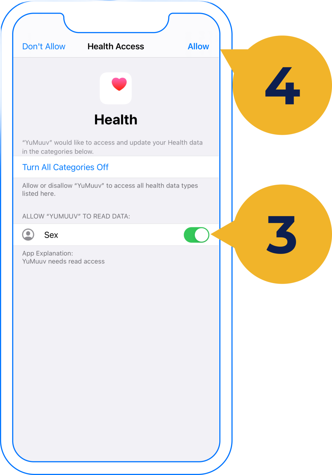 the health app on an iphone