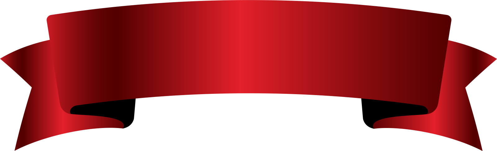 a red ribbon on a white background