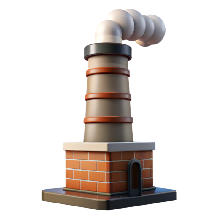 an image of a chimney on a white background