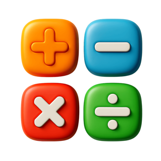 four different colored buttons on a white background