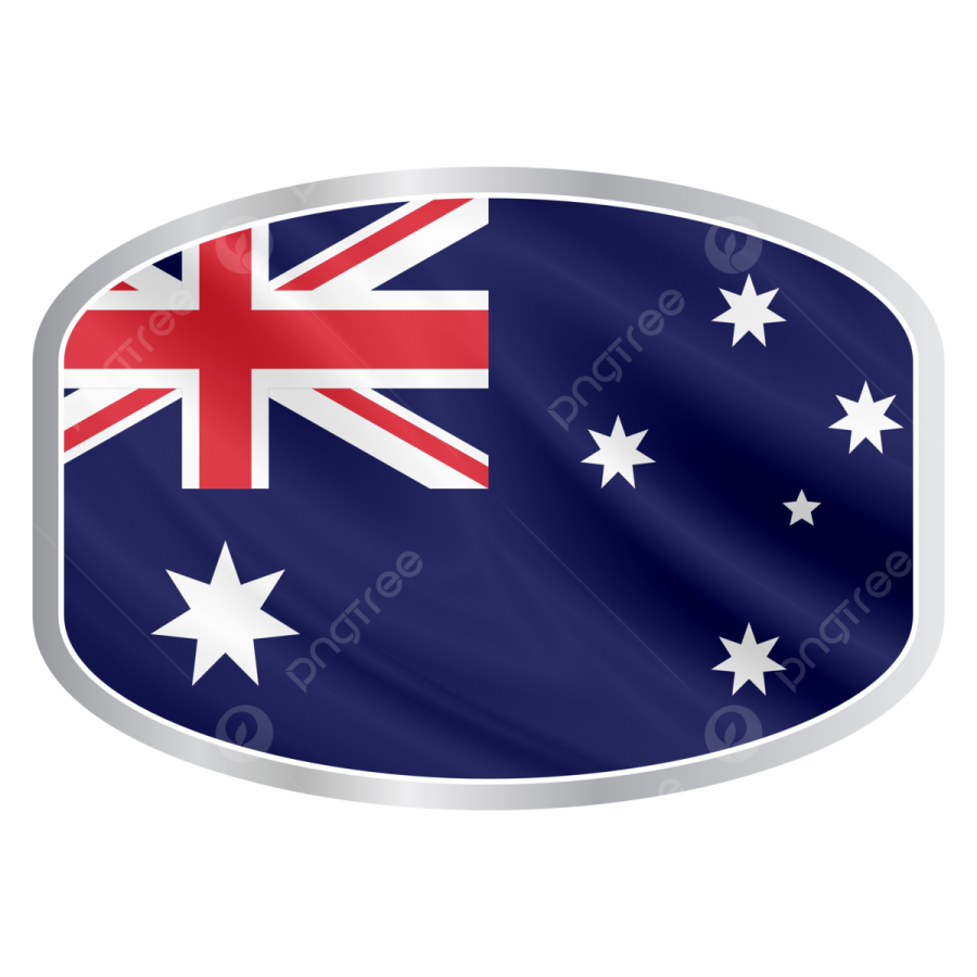 an australian flag sticker