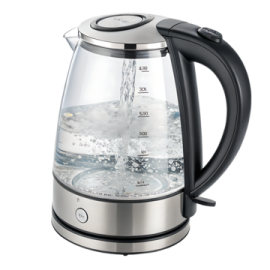 an electric kettle with water in it