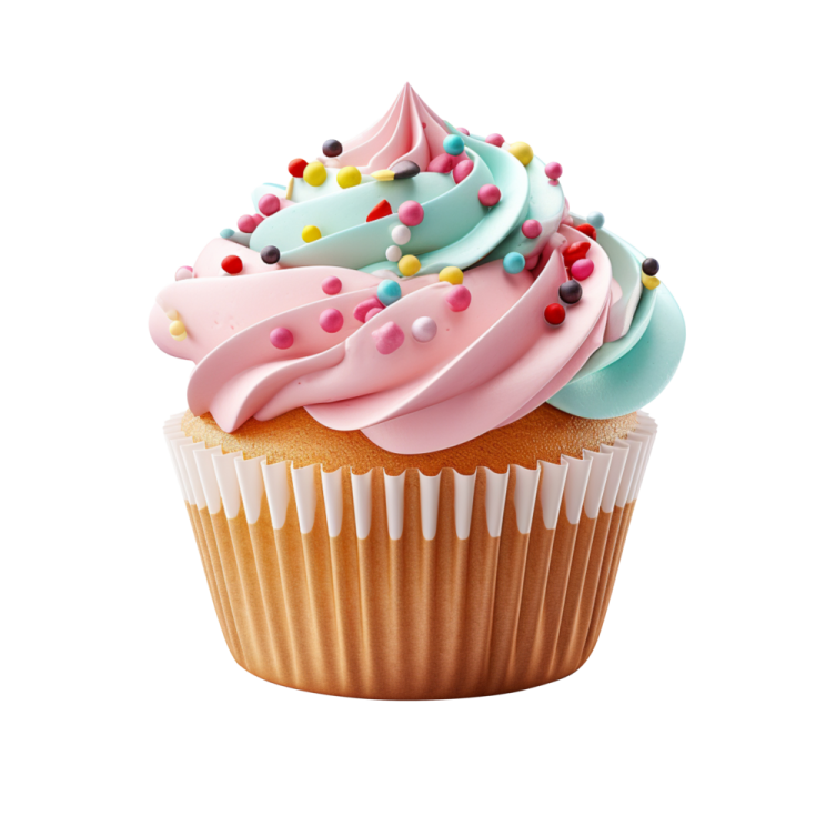 a cupcake with frosting on top