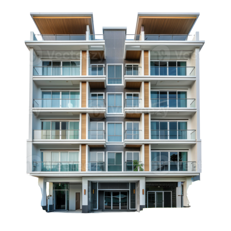 an apartment building with a lot of windows