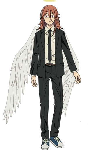 a drawing of an angel with wings