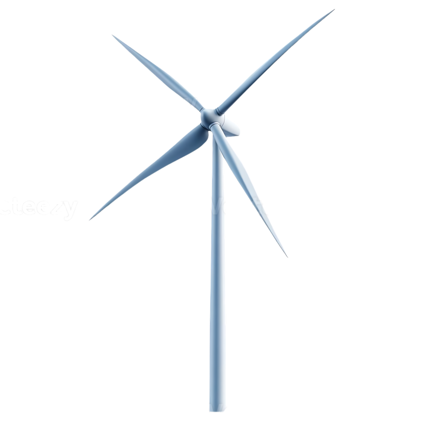 a wind turbine on a white background