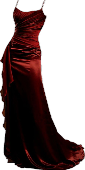 a red dress on a manne