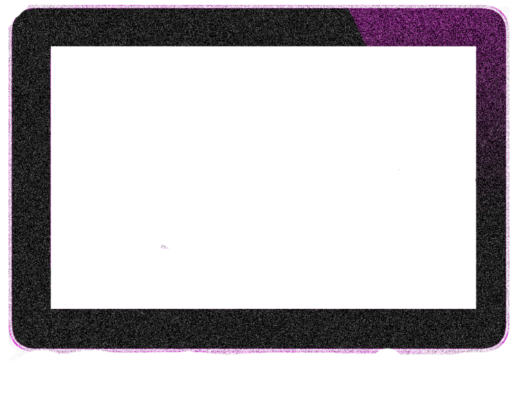 an image of a tablet with a blank screen