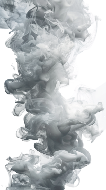 white smoke on a white background