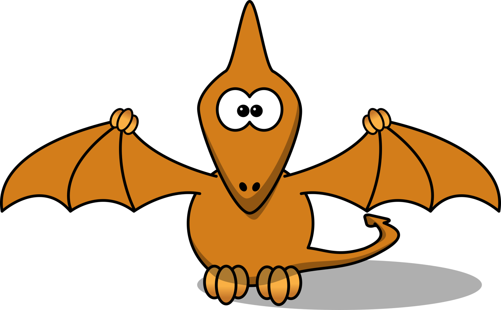 a cartoon dragon with its wings open