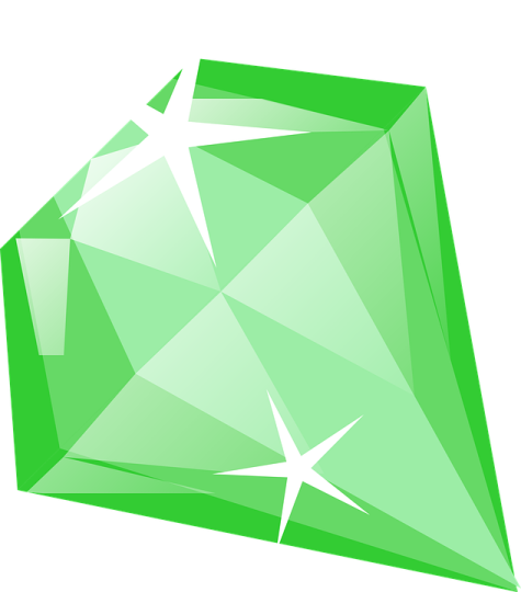 an image of a green diamond