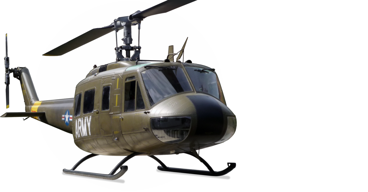 a military helicopter on a white background