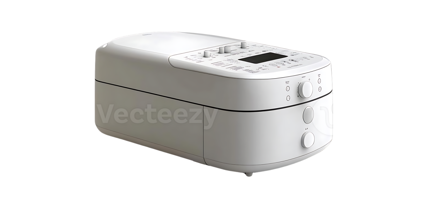 a white toaster sitting on top of a counter