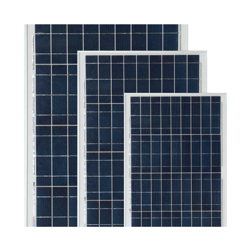 three solar panels on white background