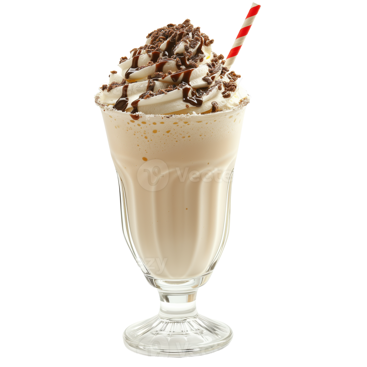 a glass filled with milk and chocolate
