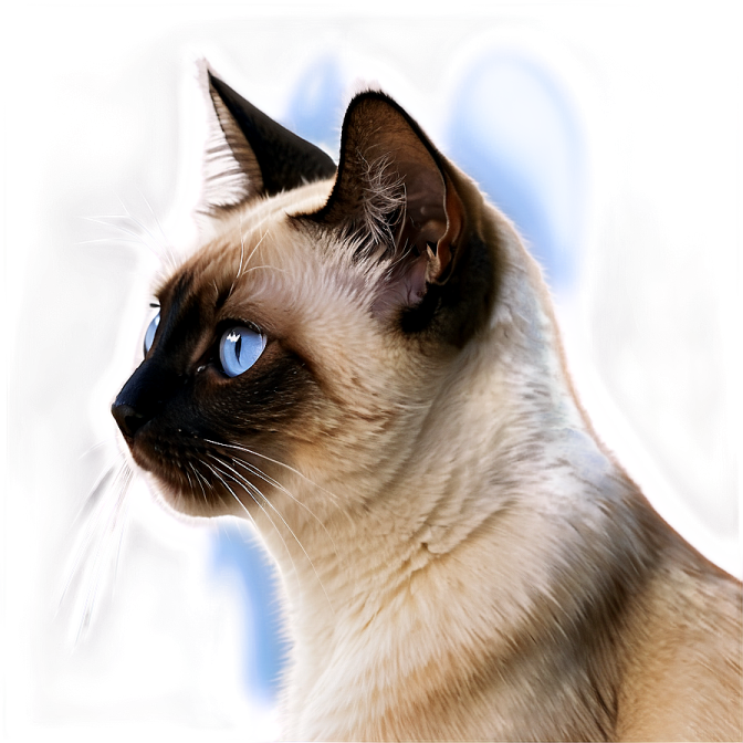 a close up of a cat with blue eyes
