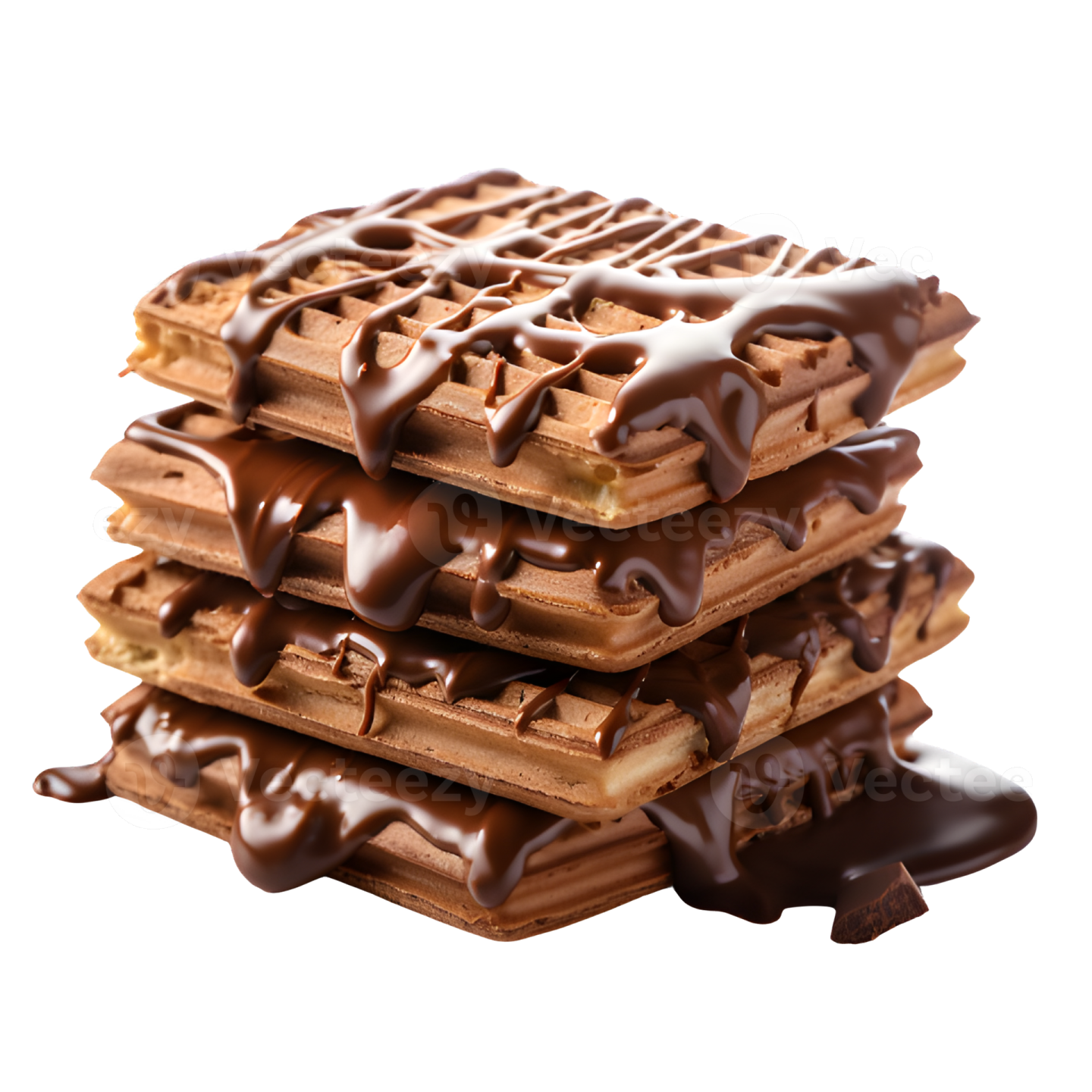 a stack of chocolate covered was