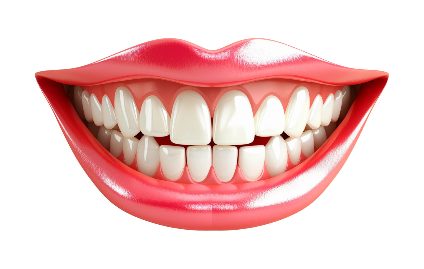 a woman's mouth with white teeth