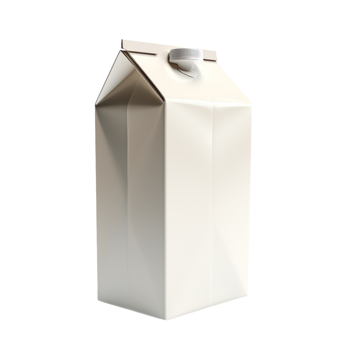 a milk carton on a white background