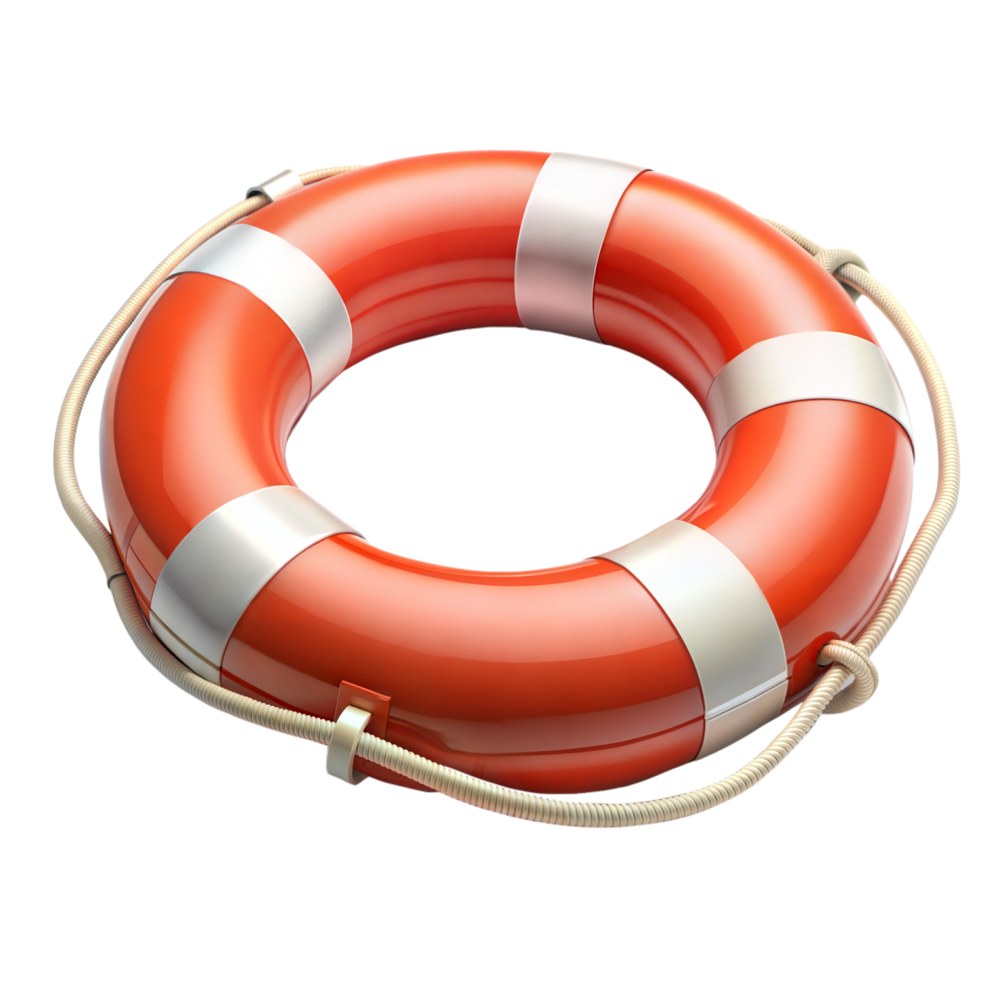 a life preserver on a white background
