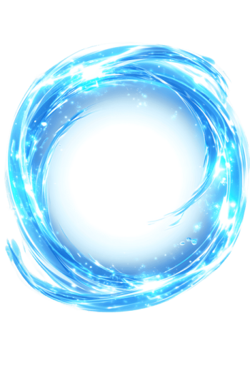 a circular frame with blue lights on it