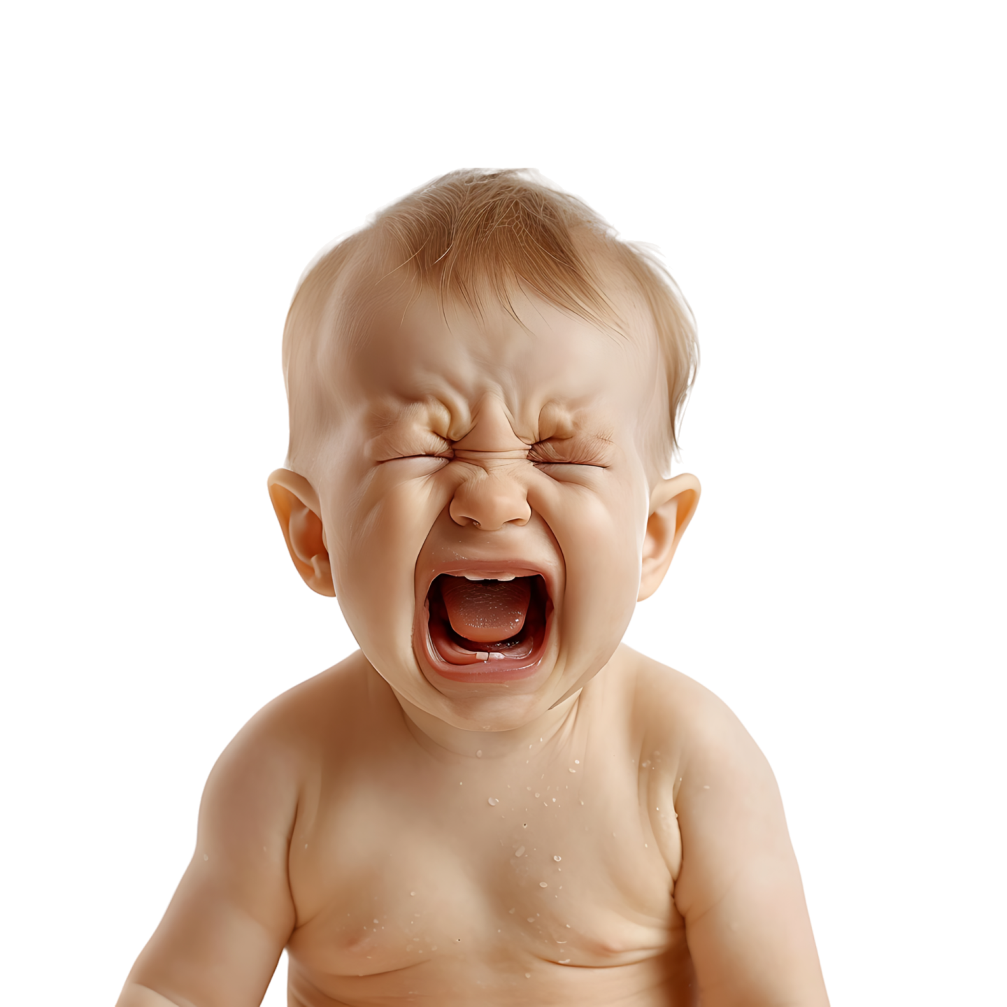 the baby is crying