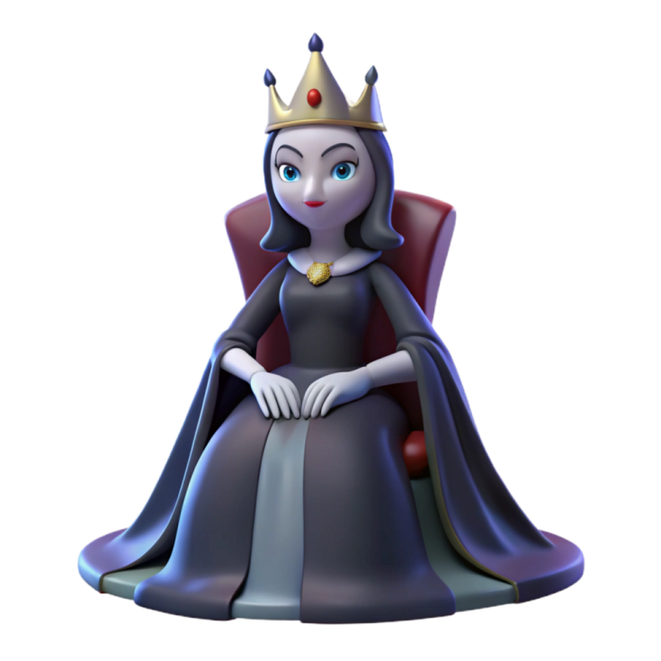 an image of a princess sitting on a throne