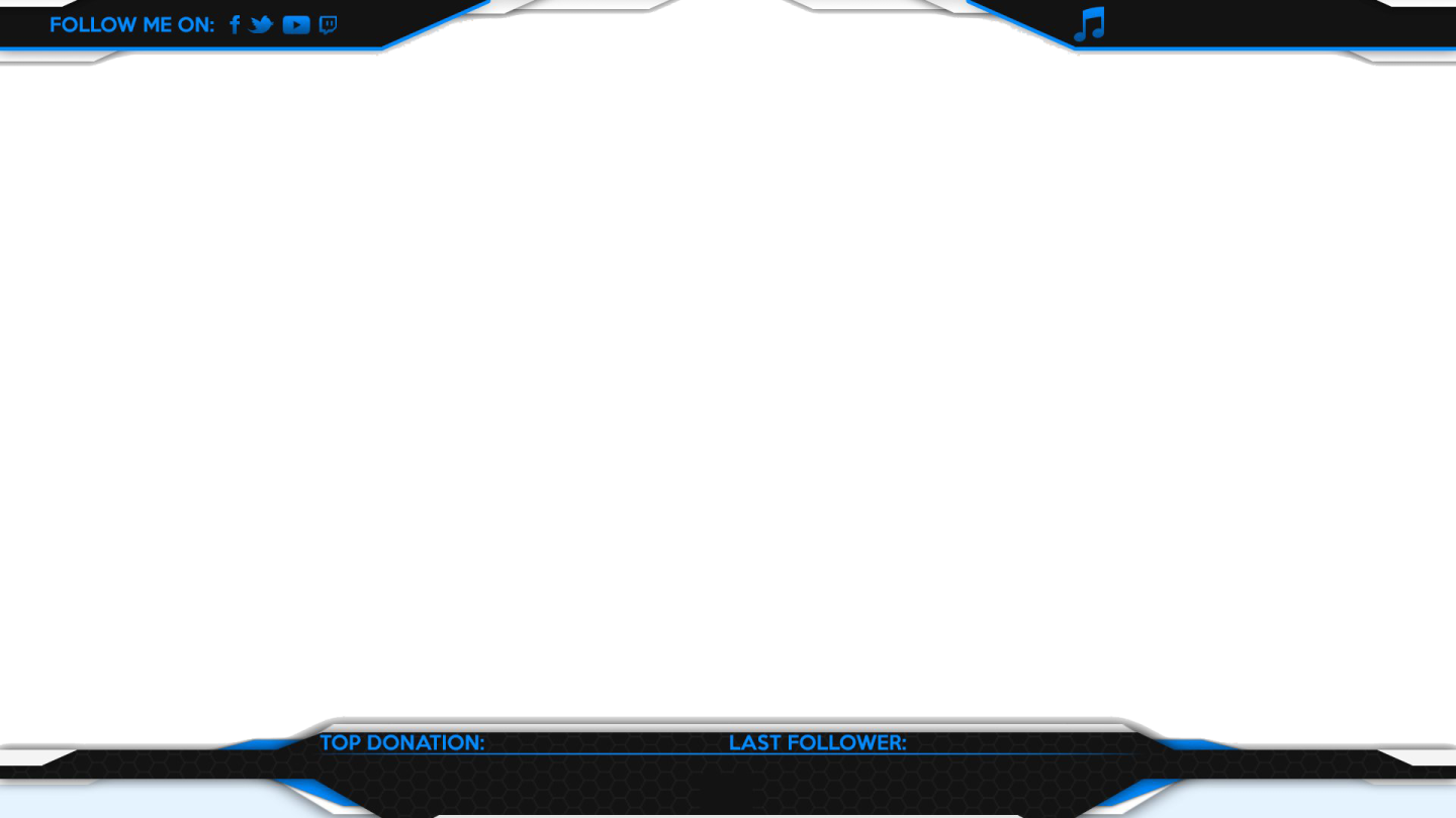 the front view of a blue and black gaming mouse pad