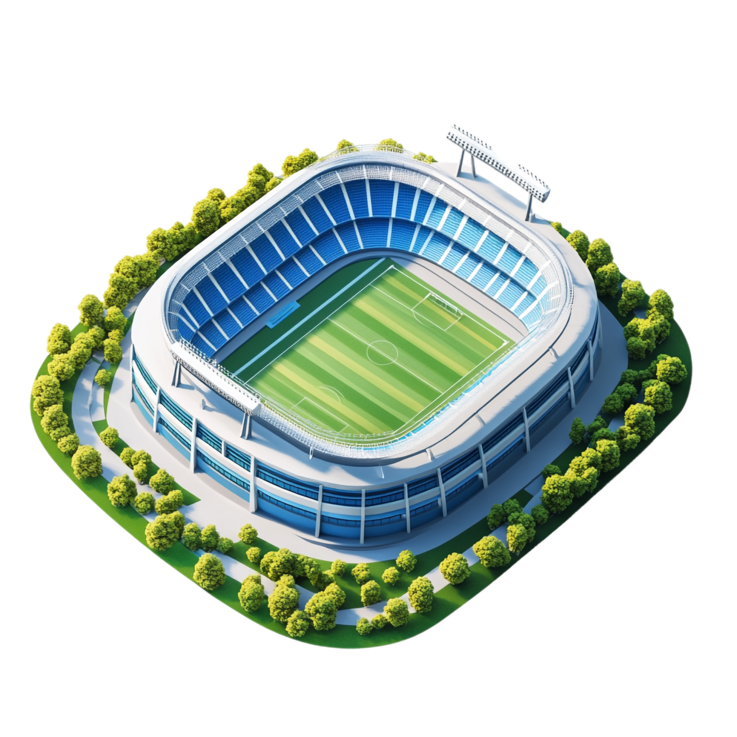 an aerial view of a football stadium