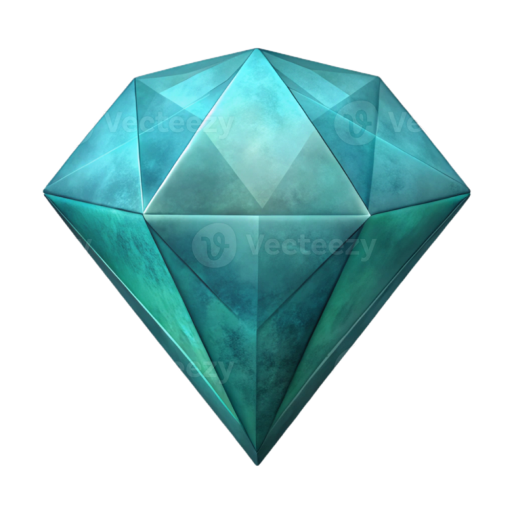 a blue diamond on a white background