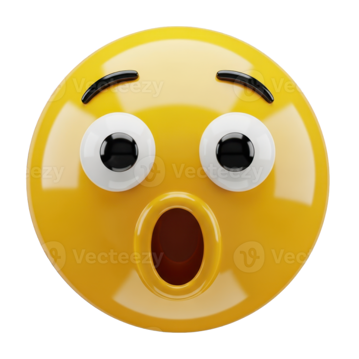 a yellow smiley face with an open mouth