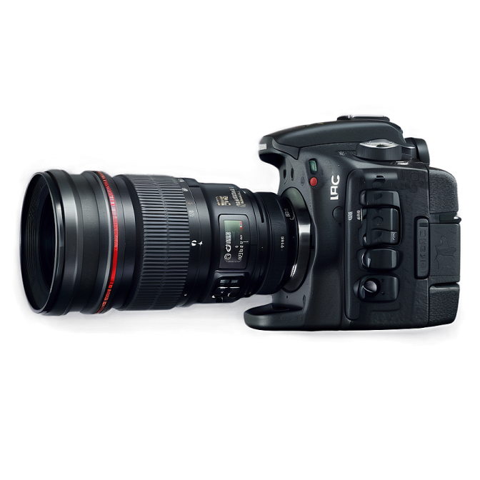 a camera with a lens attached to it