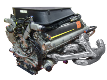 the engine of a car is shown in this image